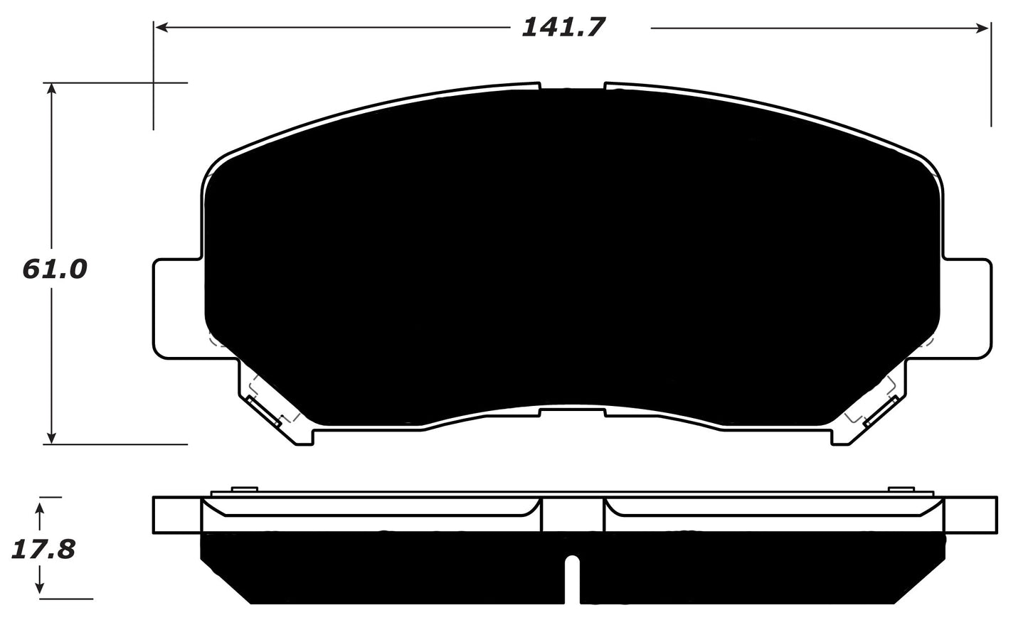 Porterfield Brake Pads for 2013 DODGE DART