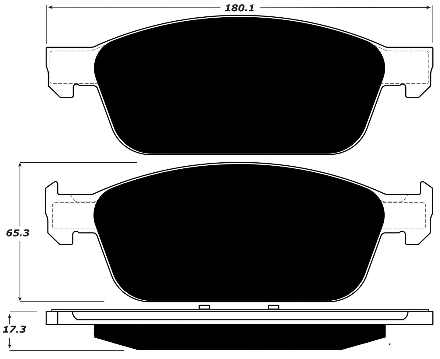 Porterfield Brake Pads for 2014 FORD TRANSIT CONNECT