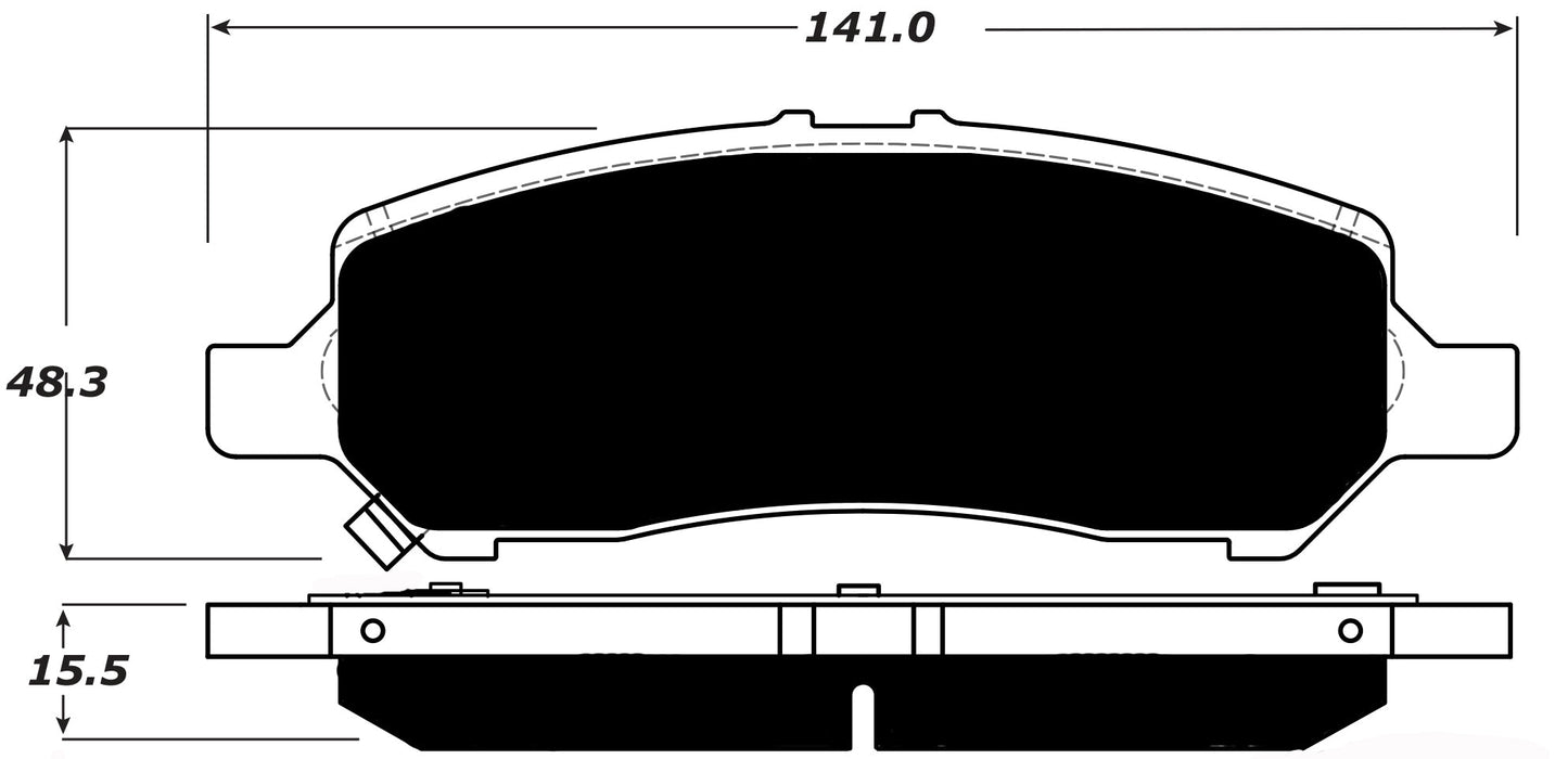Porterfield Brake Pads for 2013 DODGE DART