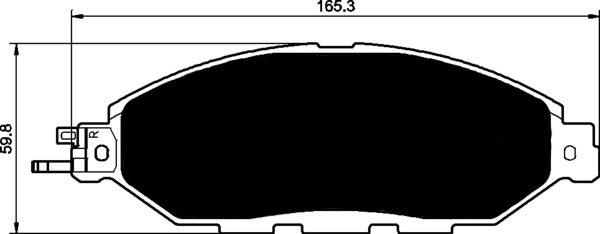 Porterfield Brake Pads for 2015 INFINITI QX60