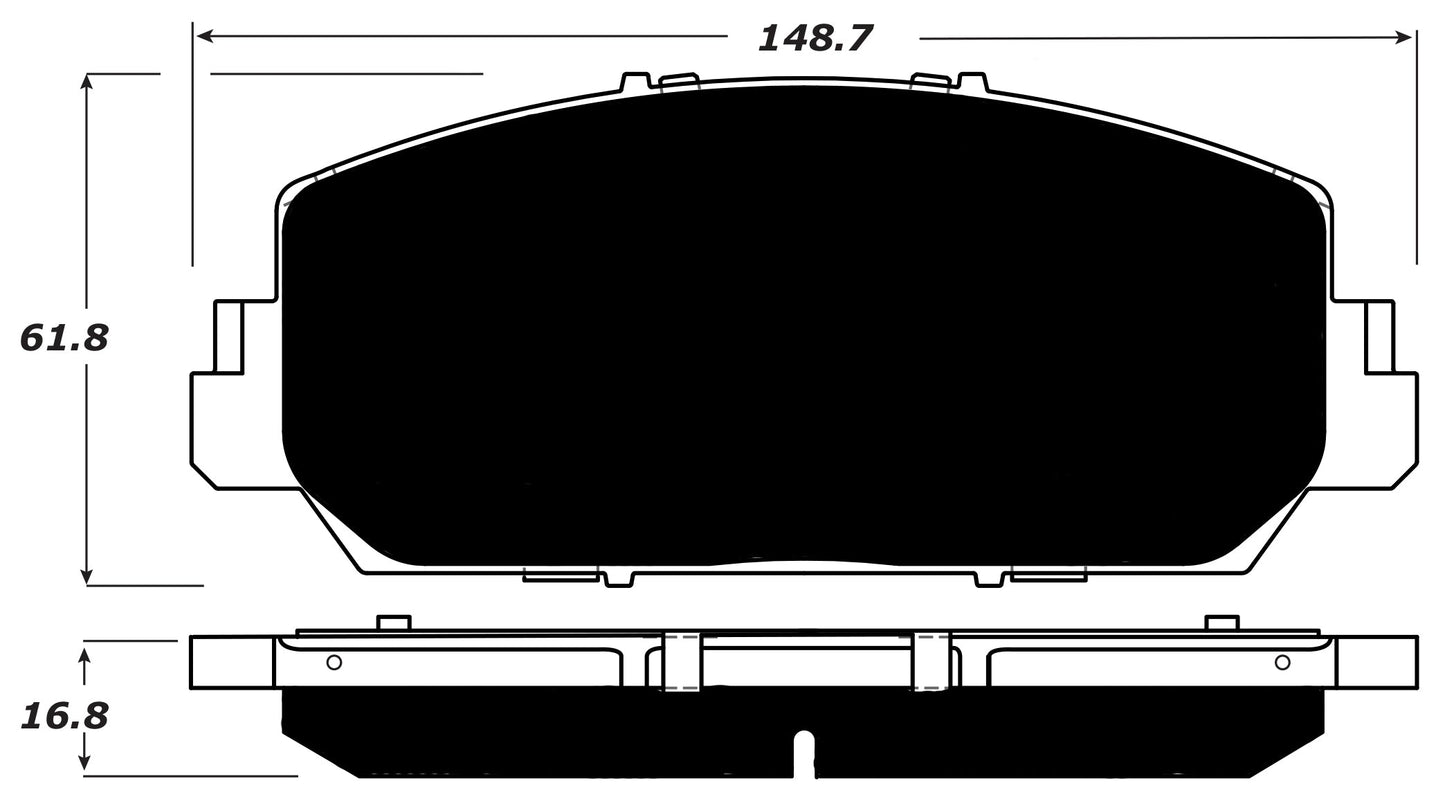 Porterfield Brake Pads for 2018 HONDA CIVIC Sedan Si