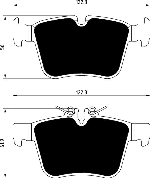 Porterfield Brake Pads for 2015 MERCEDES-BENZ C300 AMG