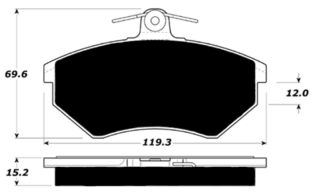 Porterfield Brake Pads for 1995 VOLKSWAGEN CABRIO