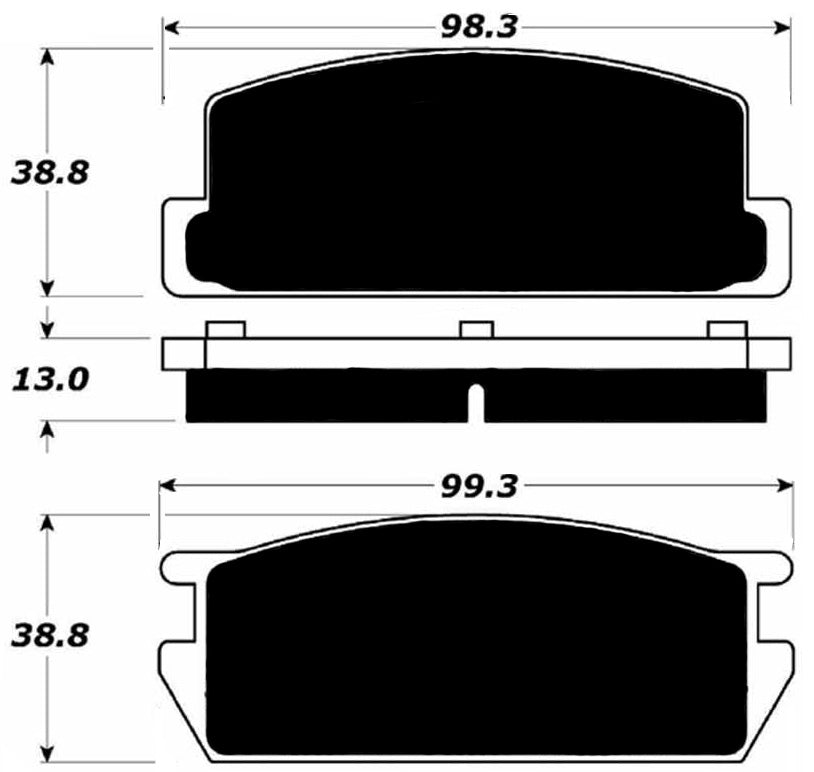 Porterfield Brake Pads for 1981 MAZDA RX 7 R/Disc