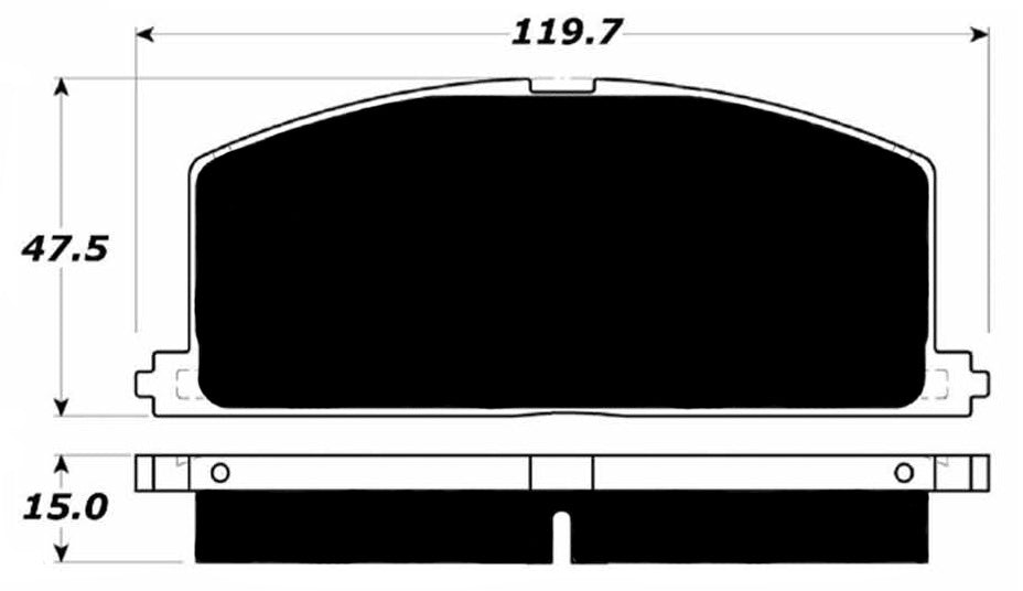 Porterfield Brake Pads for 1985 TOYOTA COROLLA Sedan