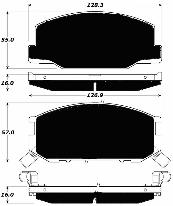 Porterfield Brake Pads for 1988 LOTUS ESPRIT