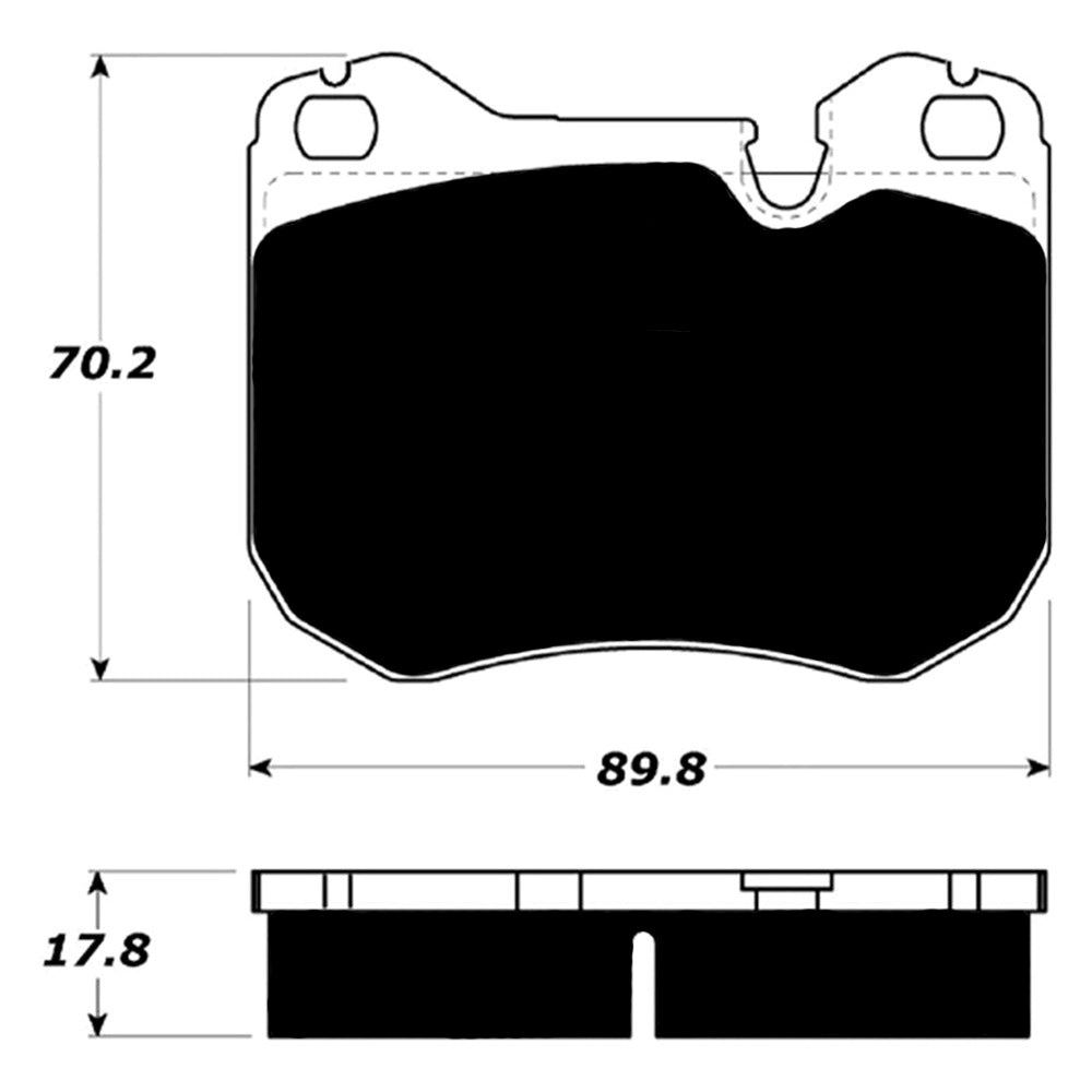 Porterfield Brake Pads for 1989 MERCEDES-BENZ 560 SL