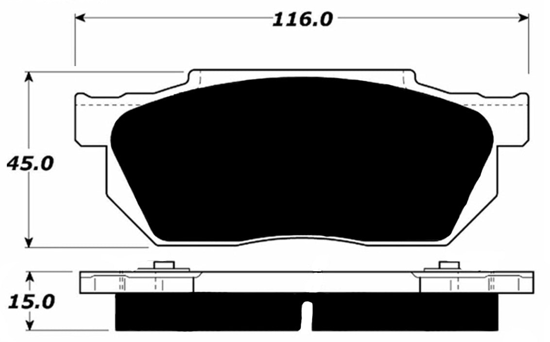 Porterfield Brake Pads for 1985 HONDA PRELUDE DX