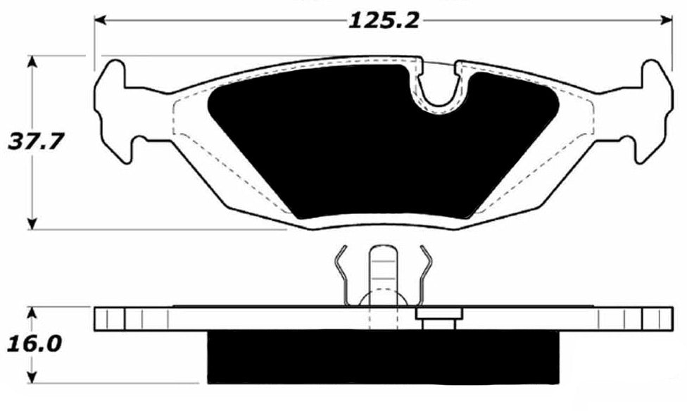 Porterfield Brake Pads for 1986 BMW 535is
