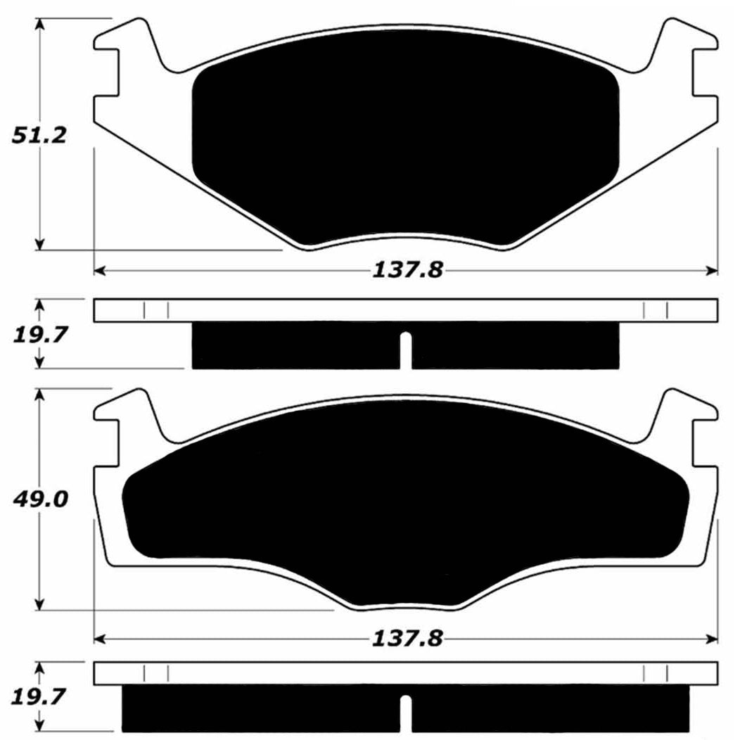 Porterfield Brake Pads for 1986 VOLKSWAGEN JETTA