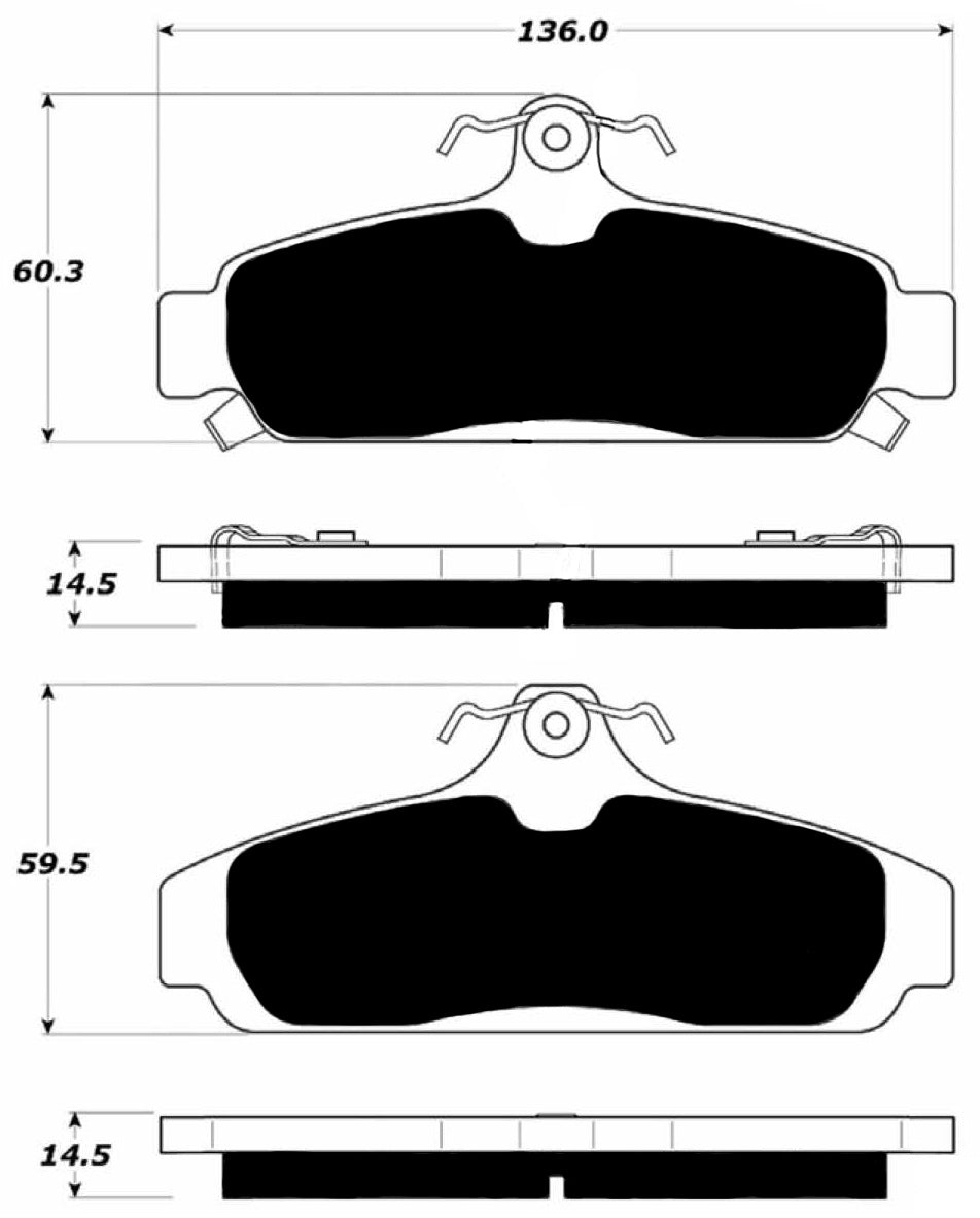 Porterfield Brake Pads for 1986 CHEVROLET CORVETTE