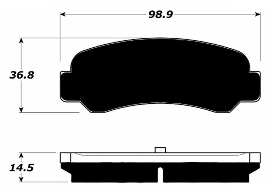 Porterfield Brake Pads for 1985 TOYOTA COROLLA Coupe GTS