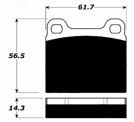 Porterfield Brake Pads for 1963 PORSCHE 356