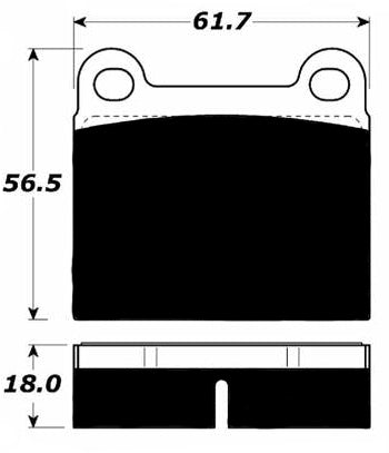 Porterfield Brake Pads for 1975 AUDI FOX (USA)