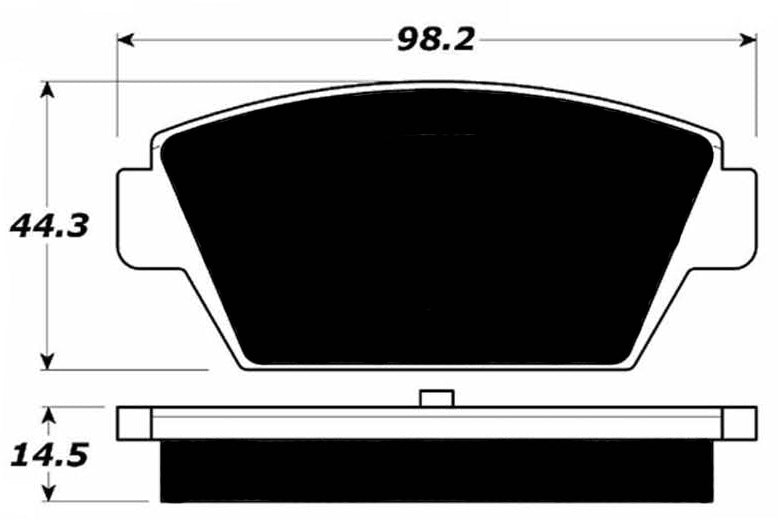 Porterfield Brake Pads for 1994 EAGLE TALON