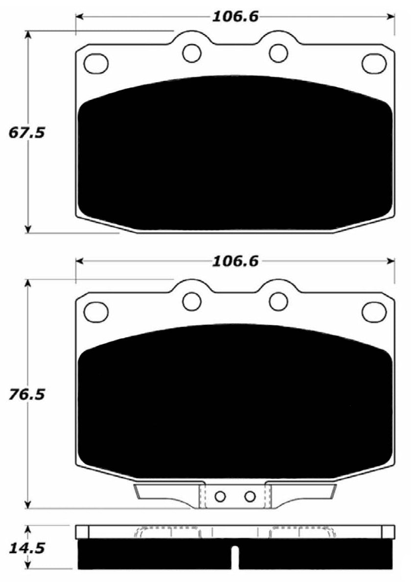 Porterfield Brake Pads for 1987 MAZDA RX 7 - 5 Lug