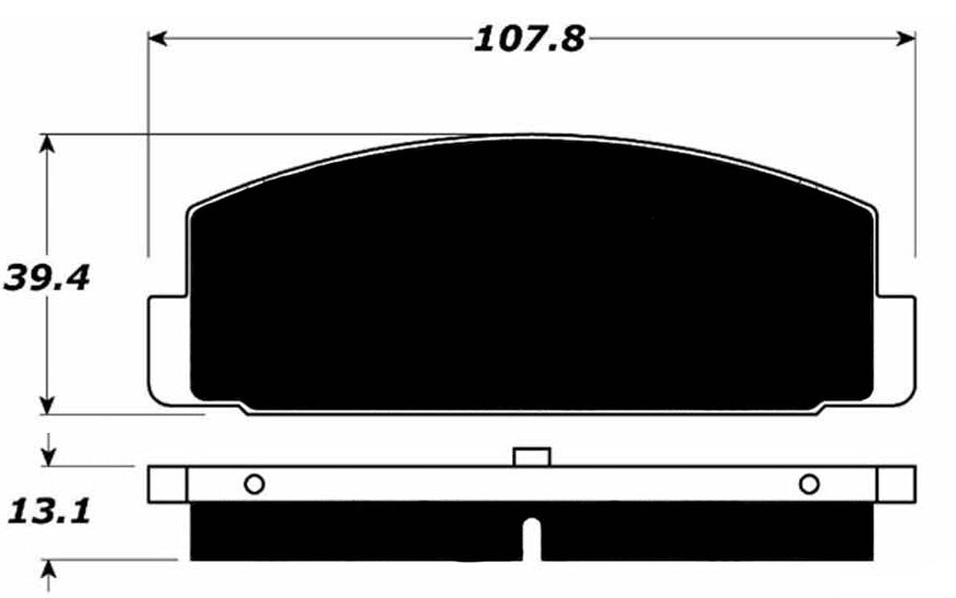 Porterfield Brake Pads for 1990 MAZDA RX 7 w/Solid Rear Disc