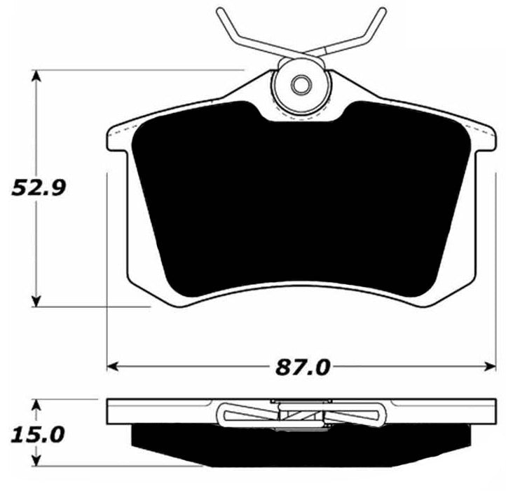 Porterfield Brake Pads for 1990 VOLKSWAGEN CORRADO 1.8L G60