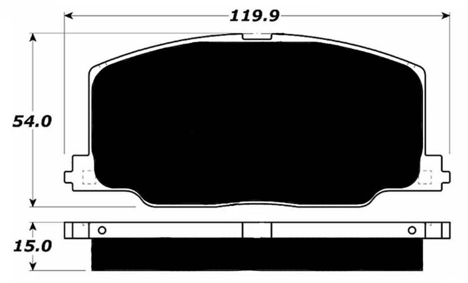 Porterfield Brake Pads for 1990 TOYOTA CAMRY
