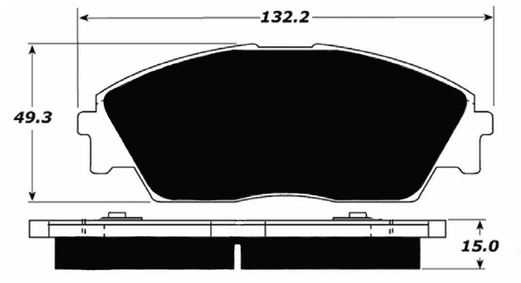 Porterfield Brake Pads for 1990 HONDA PRELUDE S