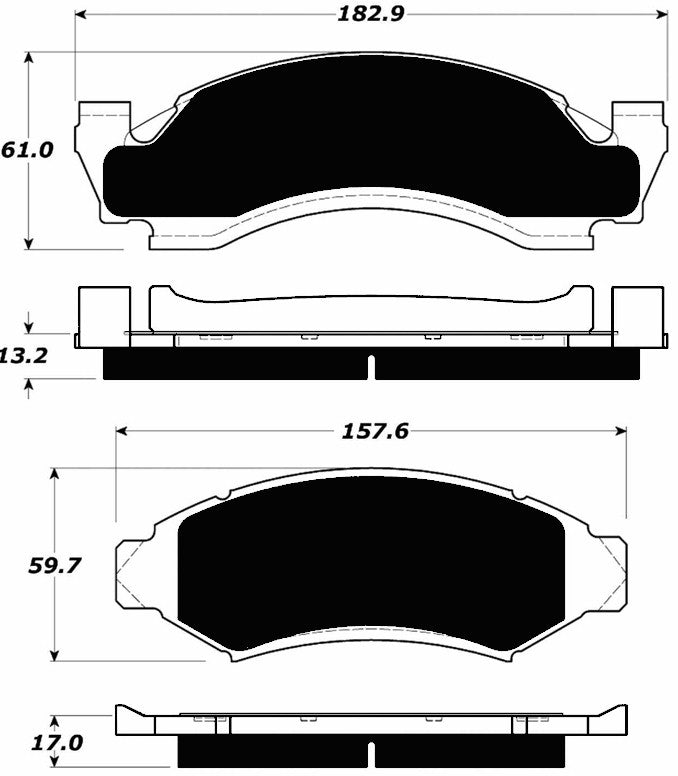Porterfield Brake Pads for 1991 FORD F150 4WD