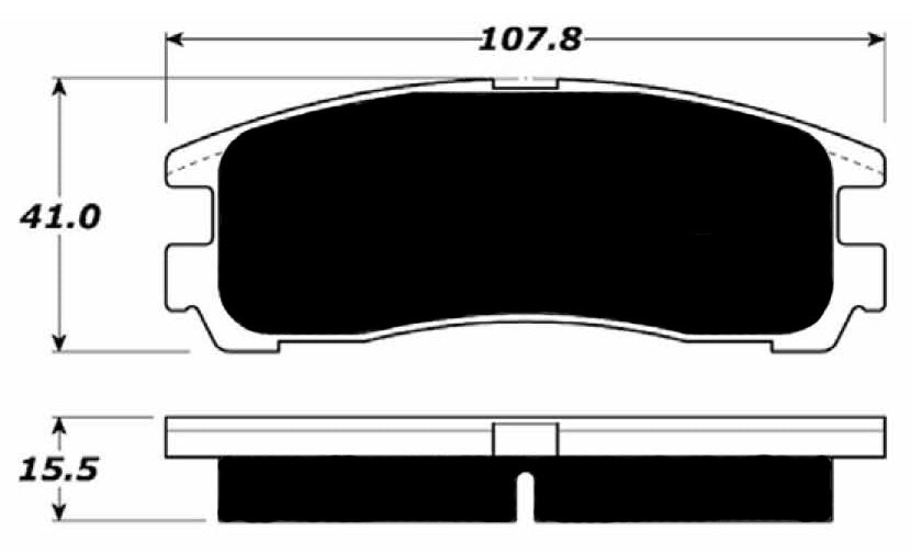 Porterfield Brake Pads for 1991 MITSUBISHI 3000 GT