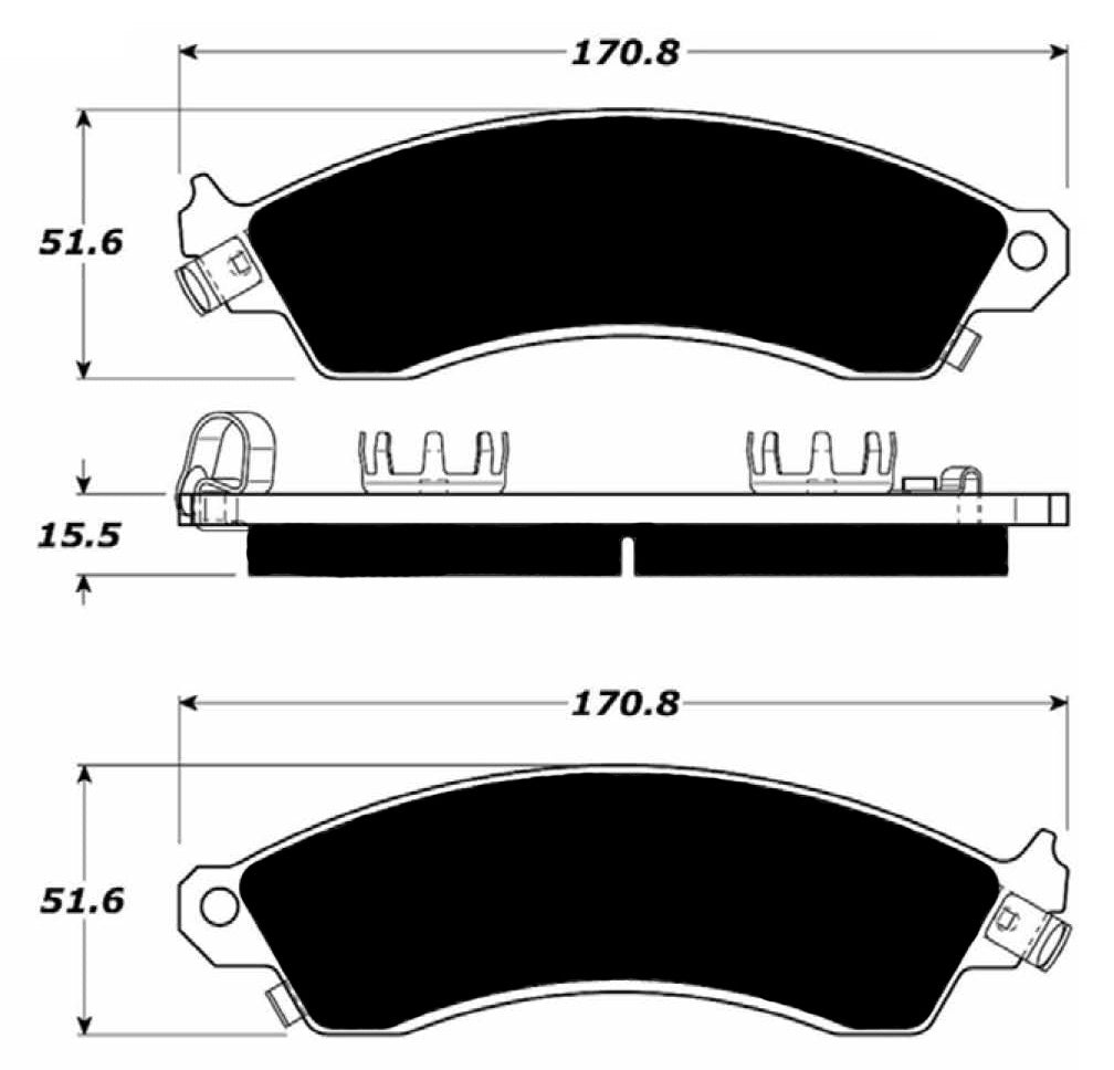 Porterfield Brake Pads for 1989 CHEVROLET CORVETTE