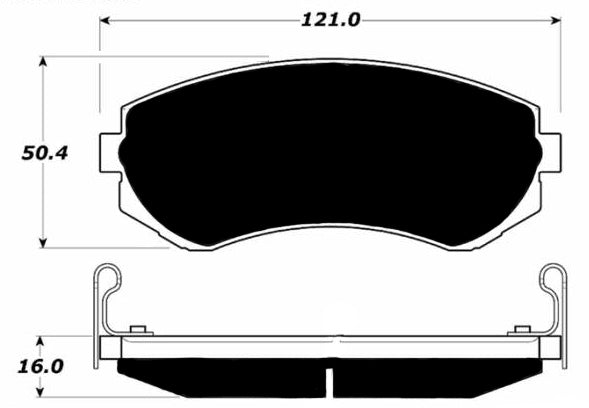 Porterfield Brake Pads for 1991 NISSAN 240sx w/o ABS