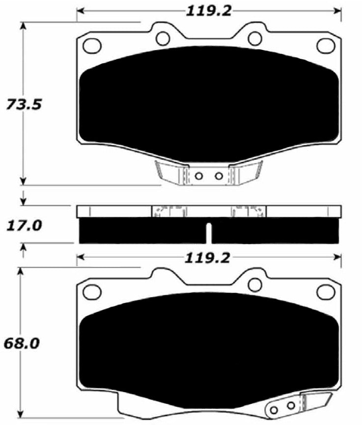 Porterfield Brake Pads for 1999 TOYOTA 4RUNNER