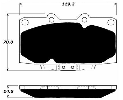 Porterfield Brake Pads for 1992 NISSAN 300ZX