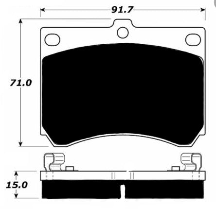 Porterfield Brake Pads for 1990 MAZDA PROTEGE 4WD