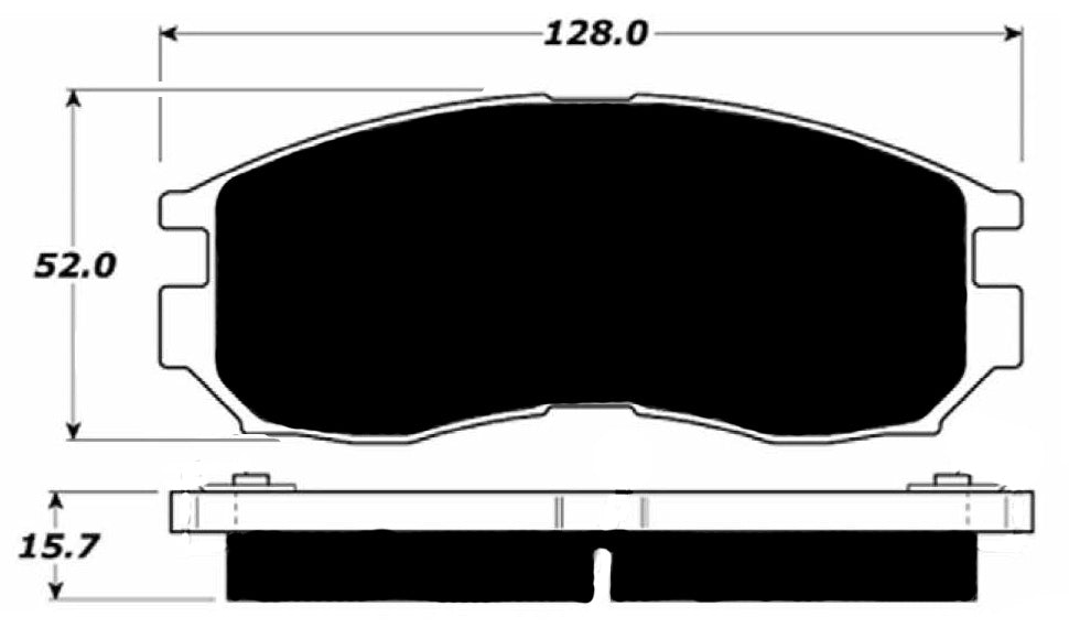 Porterfield Brake Pads for 2001 MITSUBISHI Mirage