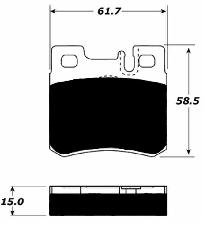 Porterfield Brake Pads for 1993 MERCEDES-BENZ 300SL