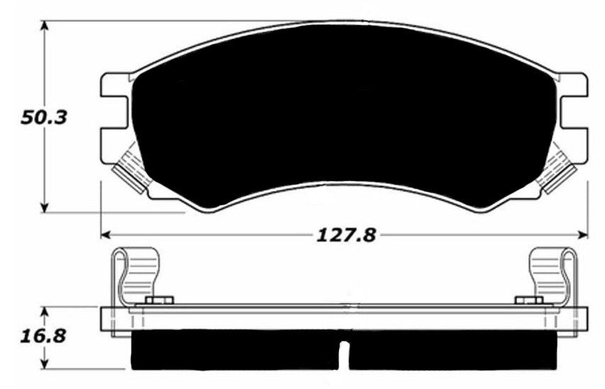 Porterfield Brake Pads for 2000 SATURN S SERIES - COUPE SC, SEDAN SL, W