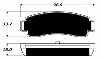 Porterfield Brake Pads for 1992 NISSAN NX Coupe 2.0L w/ABS