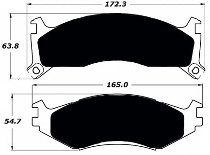 Porterfield Brake Pads for 1993 PLYMOUTH VOYAGER, GRAND VOYAGER - FWD, 14" Wheel