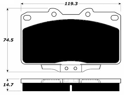 Porterfield Brake Pads for 1992 DODGE STEALTH 4WD