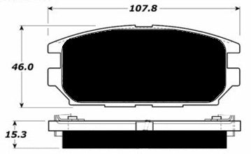 Porterfield Brake Pads for 1992 DODGE STEALTH 4WD
