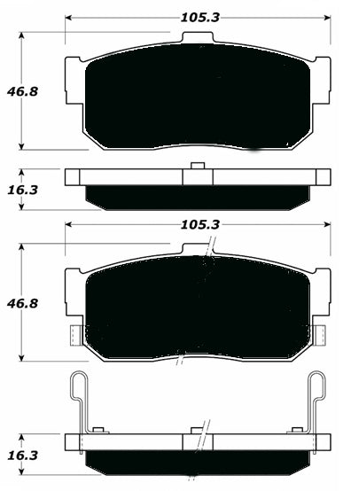 Porterfield Brake Pads for 1999 INFINITI I30