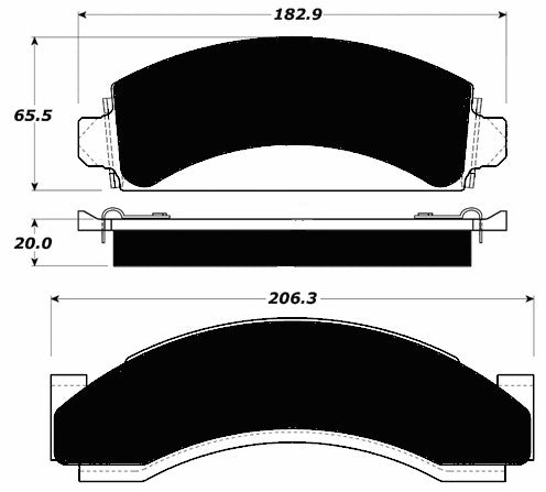 Porterfield Brake Pads for 1993 GMC C3500 2WD DRW Rear Disc