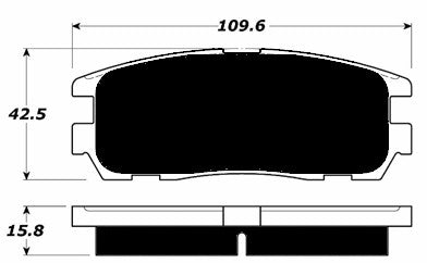 Porterfield Brake Pads for 1998 HONDA PASSPORT 4WD