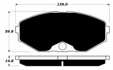 Porterfield Brake Pads for 1994 INFINITI J30