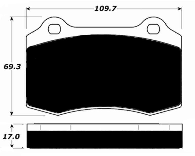 Porterfield Brake Pads for 2000 DODGE VIPER