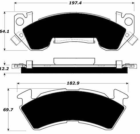 Porterfield Brake Pads for 1995 CHEVROLET IMPALA