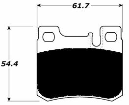 Porterfield Brake Pads for 1987 MERCEDES-BENZ 190E 2.6L w/ASR