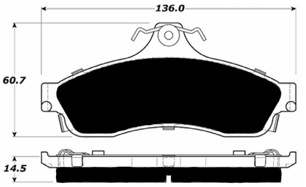 Porterfield Brake Pads for 1994 CHEVROLET IMPALA
