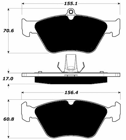 Porterfield Brake Pads for 1996 SAAB 900 Series