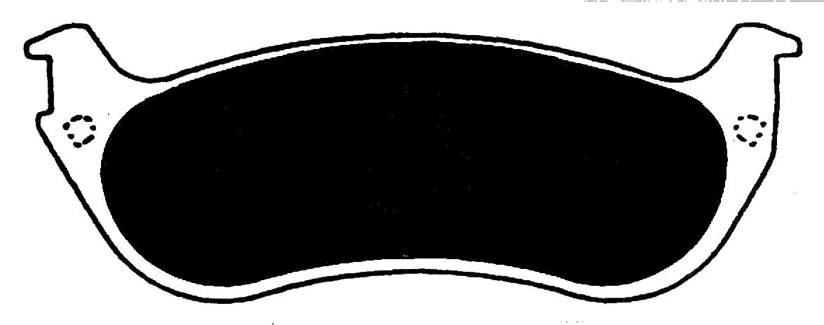 Porterfield Brake Pads for 1998 LINCOLN TOWN CAR Phenolic Piston
