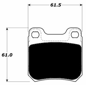 Porterfield Brake Pads for 1999 SAAB 9-5 - Fr Ch X3020001 TO Ch X3025751