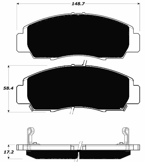 Porterfield Brake Pads for 2002 ACURA CL Coupe 3.2L V6